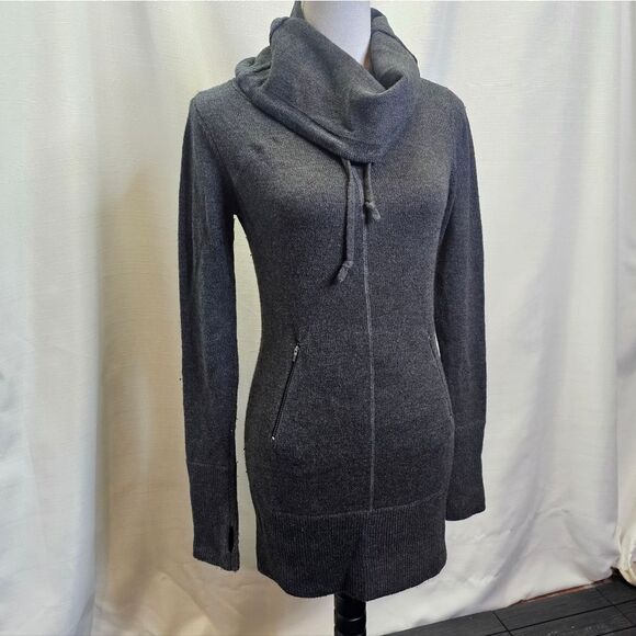 Dakini Gray Cowl Neck Sweater Dress Size XS - Picture 2 of 8